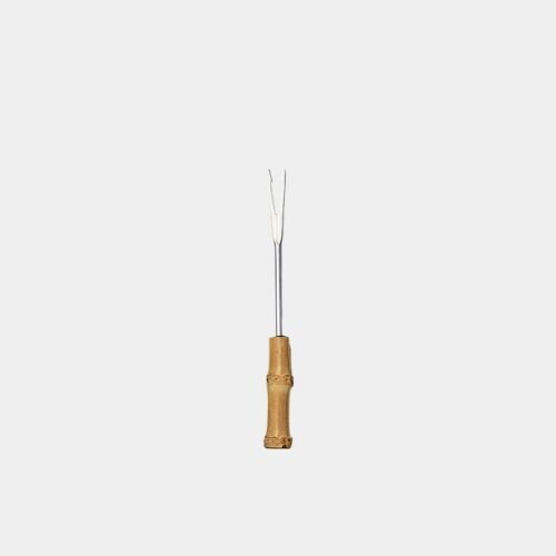 Espetinho para petisco com cabo de bambu natural