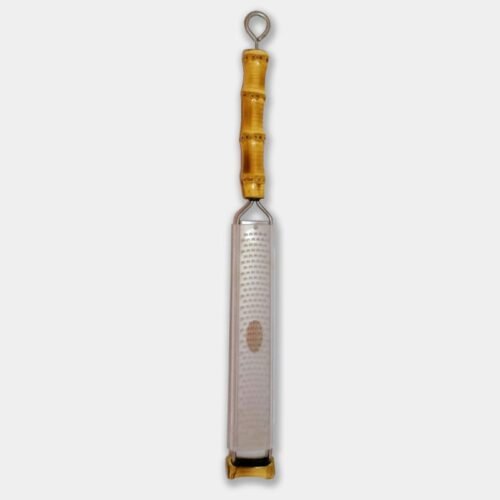 Ralador manual longo com cabo de bambu natural|utensílios para cozinha